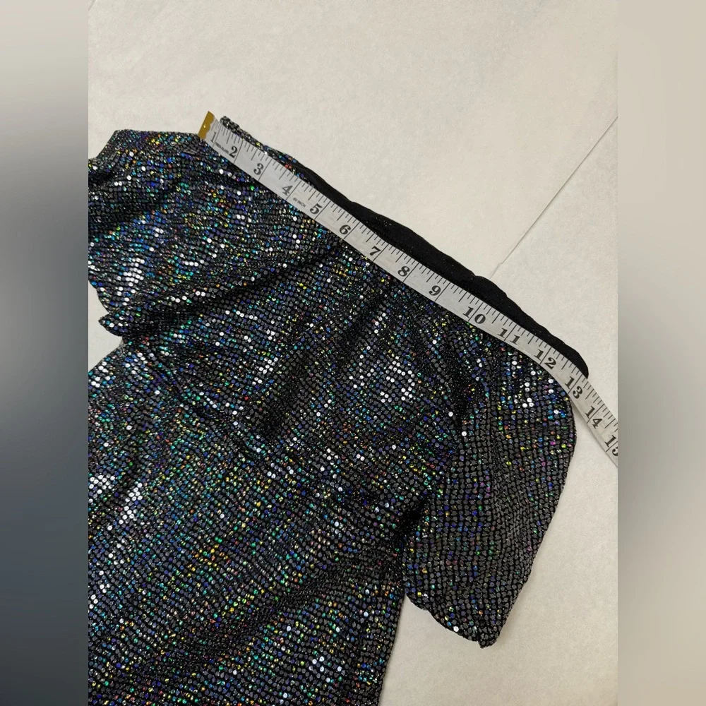 💥Fashion Nova 💥Iridescent Sequin Wide Leg Jumpsuit💥 - Picture 3 of 7